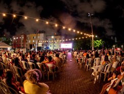 Público lotou Cine Massa no Mirante do Jacintinho. Foto: Juliete Santos/Secom Maceió 