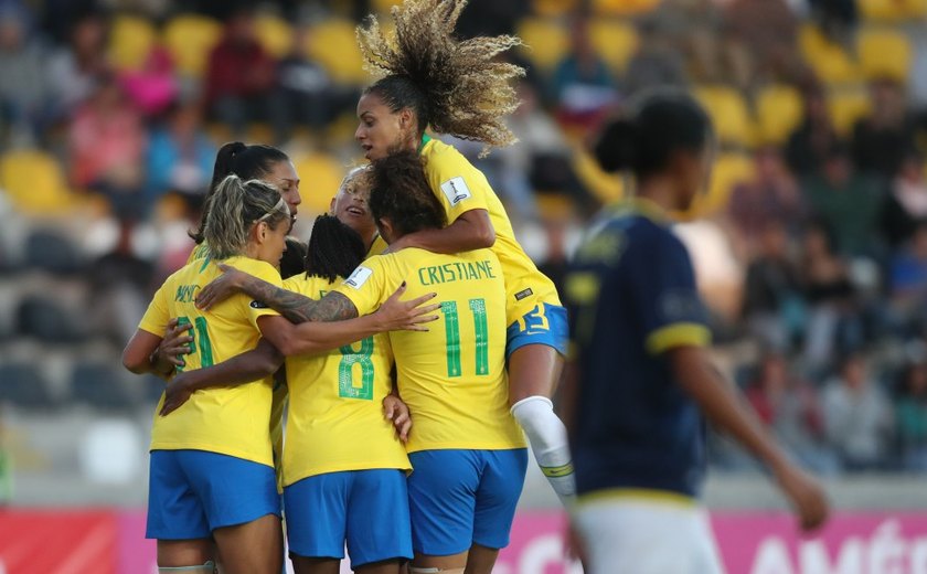 Com 2 de Cristiane, Brasil faz 8 no Equador e segue 100% na Copa América Feminina