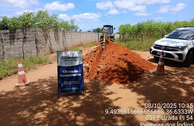 Dois povoados de Palmeira recebem obras da Conasa Águas do Sertão para melhorar abastecimento de água