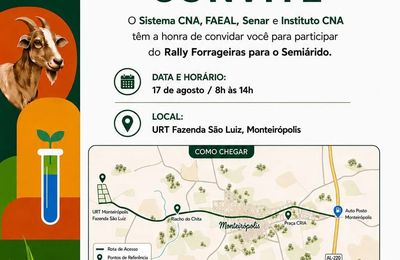 Alagoas recebe etapa do Rally Forrageiras para o Semiárido em dia de campo promovido pelo Sistema CNA/FAEAL/Senar e ICNA