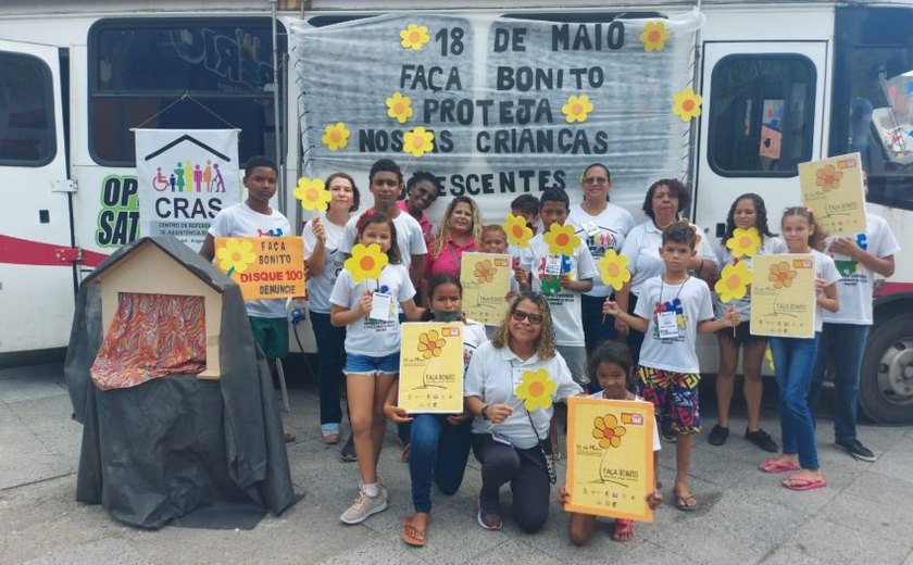 Assistência Social de Maceió promove ações no dia de Combate ao Abuso e Exploração Sexual Infantojuvenil
