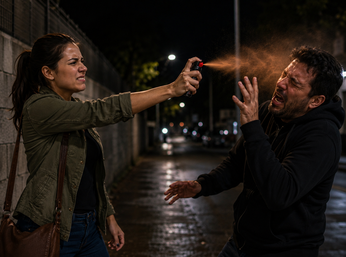Spray de pimenta: como o treinamento do Krav Maga pode ajudar as mulheres a usarem essa ferramenta na defesa pessoal