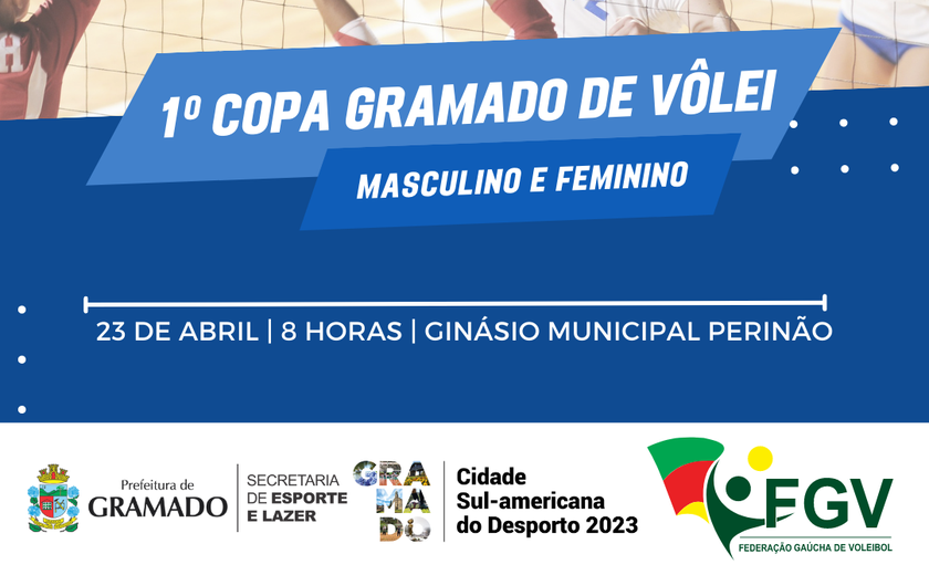 1ª Copa Gramado de Voleibol Amador terá 250 atletas da região