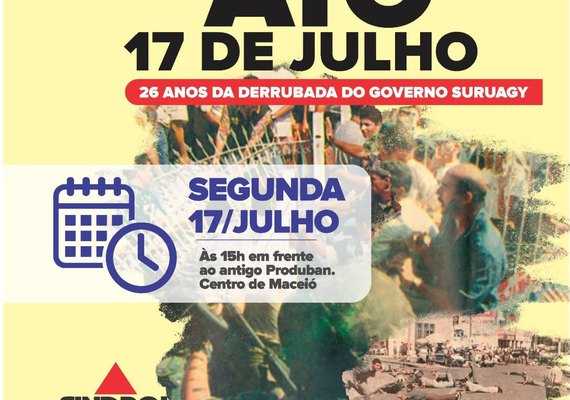 Sindipol realiza grande ato nesta segunda-feira (17)