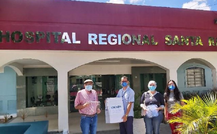 Hospital Regional Santa Rita recebe doação de 250 face shield da FIEA/SENAI-AL