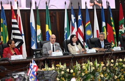 Consepre: Presidente do TJAL acompanha palestra de Alexandre de Moraes sobre desafios do Judiciário