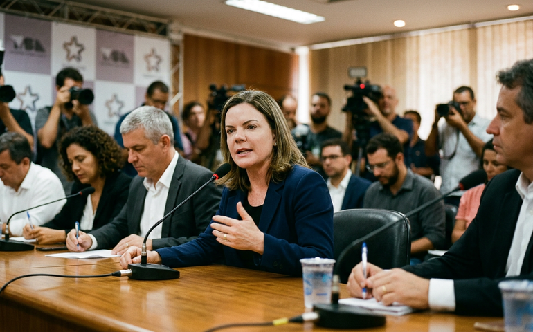 Presidente do PT afirma que Flávio Bolsonaro representa 'essência do pensamento fascista' e pede reação do partido