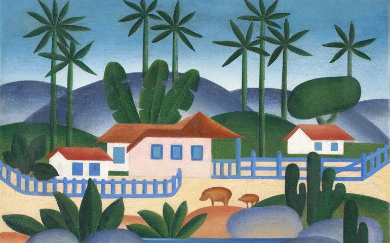 Tela da fase social de Tarsila está à venda