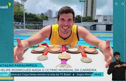 Nadador paralímpico Phelipe Rodrigues participa do último mundial da carreira