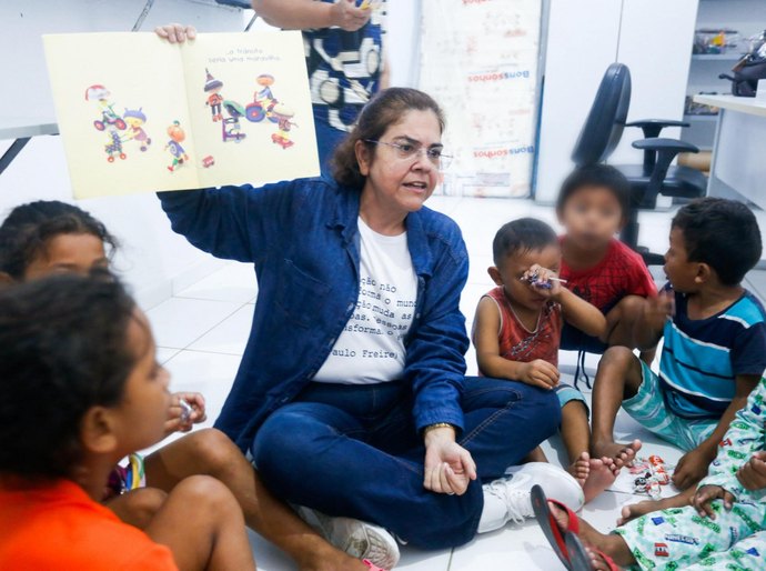 Secretaria realiza escuta de crianças venezuelanas para construção do Plano Estadual da 1ª Infância