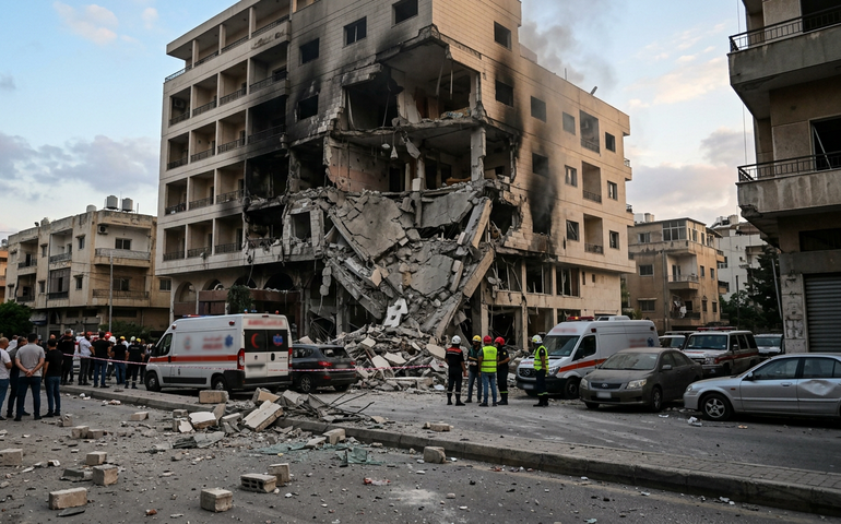 Ataque aéreo israelense atinge hotel nos arredores de Beirute