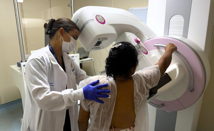 Exame de mamografia será ofertado na unidade  móvel no Shopping Miramar