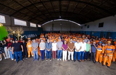 Dia do Gari é comemorado com Café da Manhã especial na sede do Urbanismo, em Palmeira