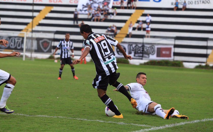Com pênalti desperdiçado, ASA empata em 1 a 1 com Botafogo (PB)