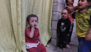 Guerra entre Palestina e Hamas deixa cerca de 400 crianças mortas por dia, segundo a Unicef / Foto: Foto: Mohammed Abed/AFP