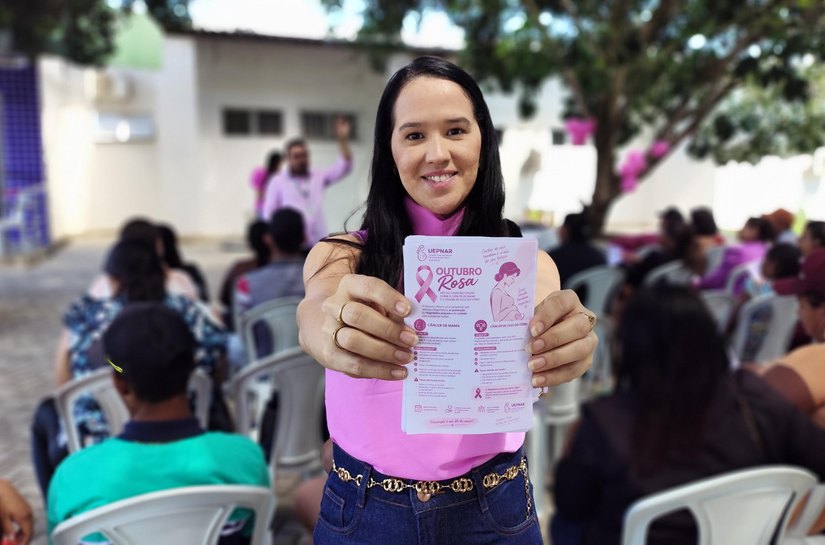Unidade de Pré-Natal de Alto Risco promove ação para gestantes e acompanhantes no Outubro Rosa
