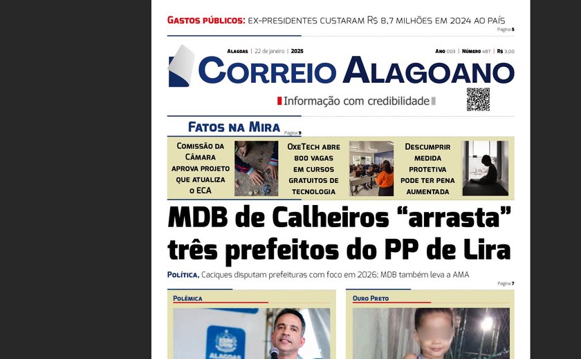 MDB de Calheiros “arrasta” três prefeitos do PP de Lira