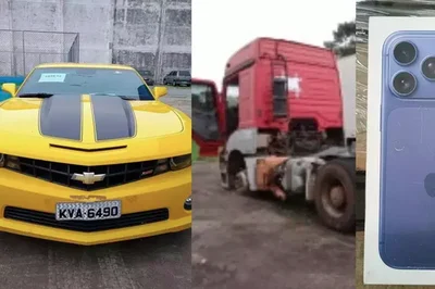 Leilão da Receita Federal tem Camaro por R$ 50 mil e caminhão de R$ 30 mil; veja lista de itens