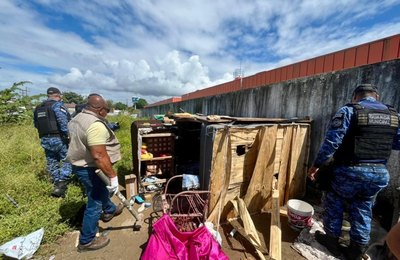 Segurança Cidadã remove estruturas irregulares ligadas ao crime no Benedito Bentes