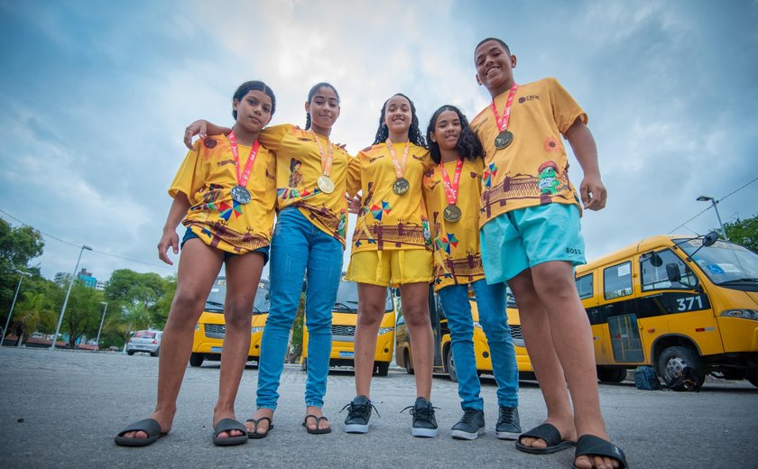 Alagoas conquista dez medalhas na primeira etapa dos Jogos Escolares Brasileiros