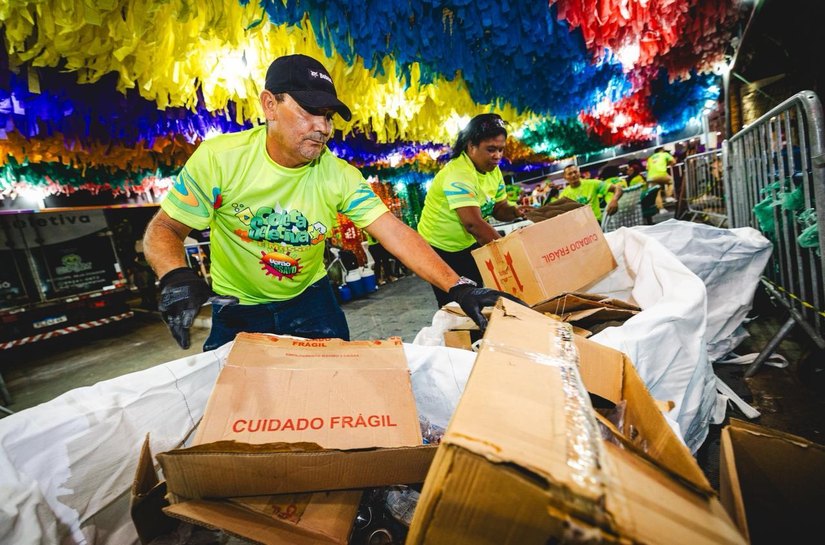 Coleta seletiva recolhe mais de seis toneladas de recicláveis ​​durante o Verão Massayó