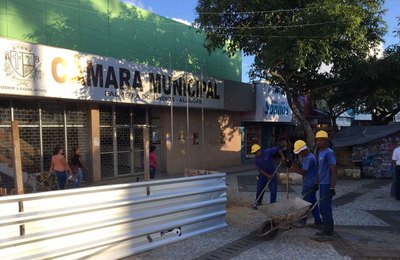 Começa a segunda etapa da revitalização do calçadão do comércio, em Palmeira 