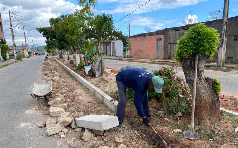 Prefeitura de Santana do Mundaú está realizando obras de urbanização no Residencial Jussara