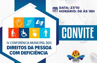 4ª Conferência da Pessoa com Deficiência acontece nesta sexta (27)