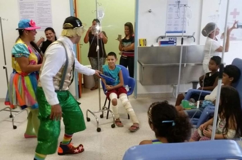 Enfermaria infantil da UE do Agreste tem dia animado e de diversão