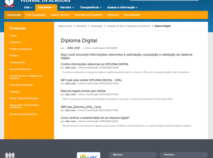 Ufal emite mais de 8 mil diplomas digitais e é a 7ª do país a adotar essa prática