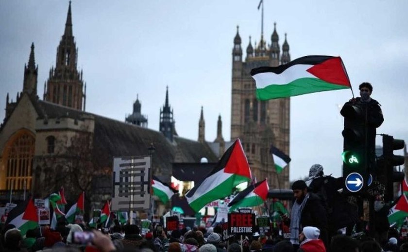 Milhares em Londres, Paris e outras grandes cidades realizam manifestação pró-Palestina