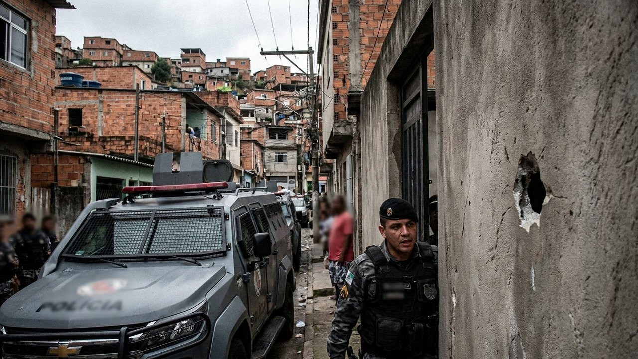 Por um triz: tiro passa perto de policial durante confronto no Complexo do Alemão