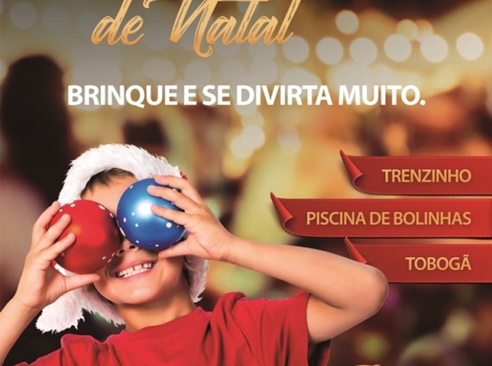 Parque Shopping monta Parque de Diversões de Natal para a garotada