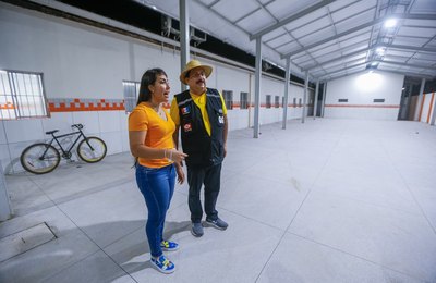 Prefeito de Rio Largo fiscaliza última etapa das obras da Escola Manoel Soares