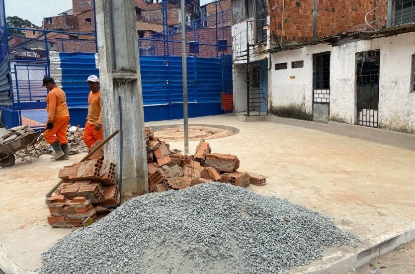 Brota na Grota transforma terreno abandonado em novo espaço de esporte no Vale do Reginaldo