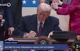 Trump assina decretos nas primeiras horas de governo