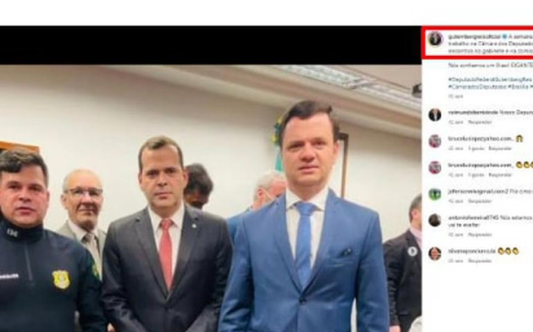 Deputado postou foto tirada em Brasília no dia em que foi 'vacinado' em Duque de Caxias, diz PF