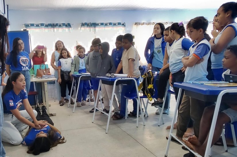 Projeto Samu nas Escolas retoma atividades com ação lúdica e educativa em Maceió