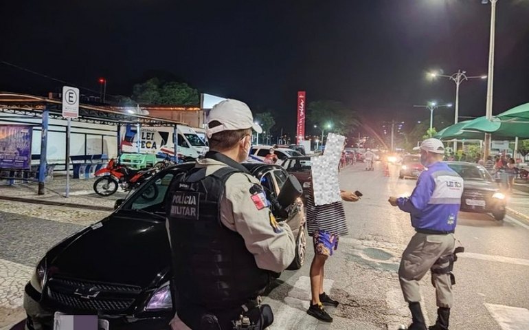 BPTran e 9º BPM participam de ação conjunta que flagra 12 situações de alcoolemia