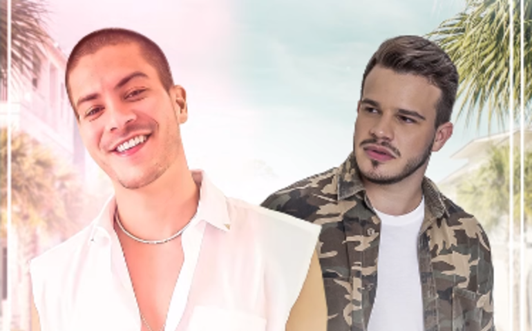 Arthur Aguiar e Matheus Fernandes em “Fora da Casinha”