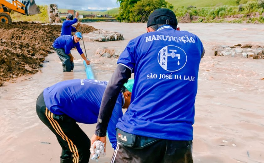 São José da Laje sofre novamente com fortes chuvas e alagamentos