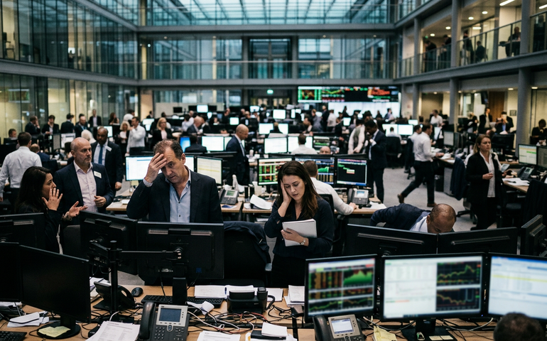 Maioria das bolsas europeias fecha em queda após sessão volátil