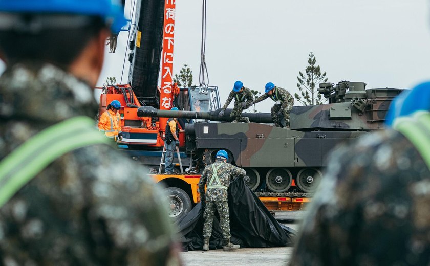 Taiwan recebe 38 tanques Abrams dos EUA visando reforçar as defesas contra táticas anfíbias da China