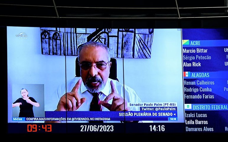 Paim explica sua posição favorável a tarifa zero no transporte público