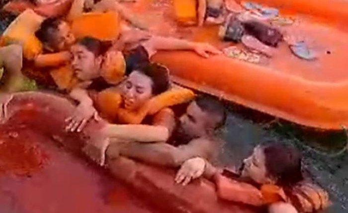 Momento do naufrágio