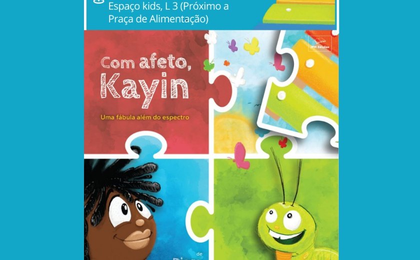 Ator Diogo Almeida lança livro infanto-juvenil no Parque Shopping Maceió