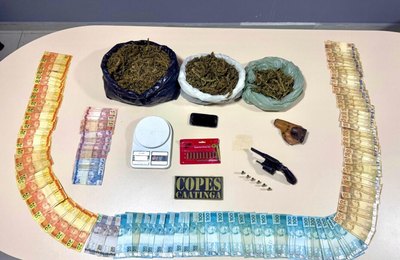 PM apreende armas e drogas durante ocorrências em Mata Grande e Joaquim Gomes