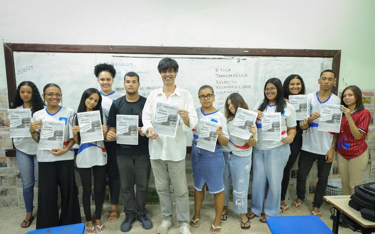 Alunos viram ‘jovens repórteres’ em eletiva de Arte na Escola Eunice de Lemos Campos