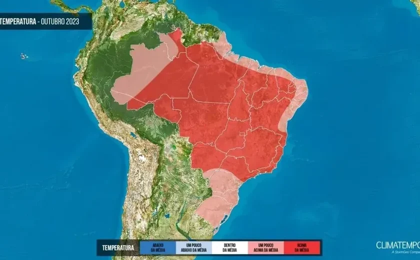 Outubro deve ter temperaturas acima da média e possível onda de calor no Brasil, diz Climatempo