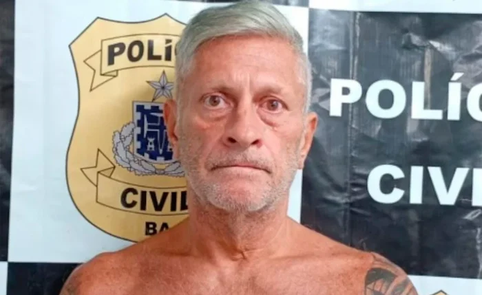 Sérgio Nahas foi preso em Praia do Forte, na Bahia, após ser identificado por câmeras